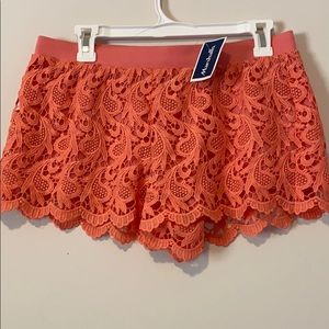 NWT Coral Lace shorts